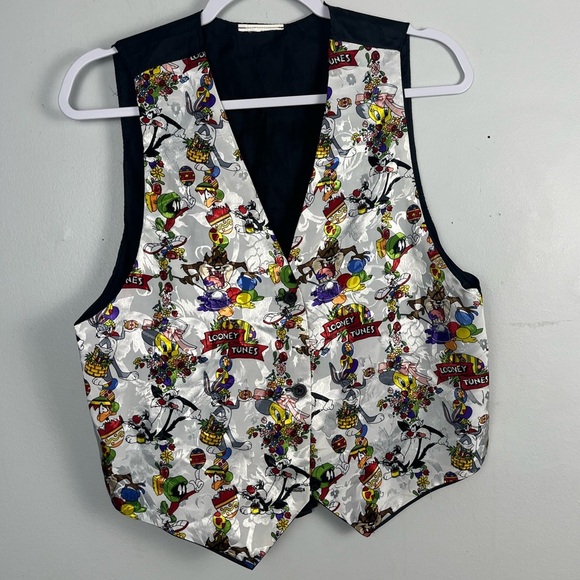 Vintage Looney Tunes Easter Vest satin one size fits most - Picture 1 of 3